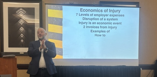 Bobby Lanyon presenting The Economics of Injury at the 2026 MSHA National Safety Conference